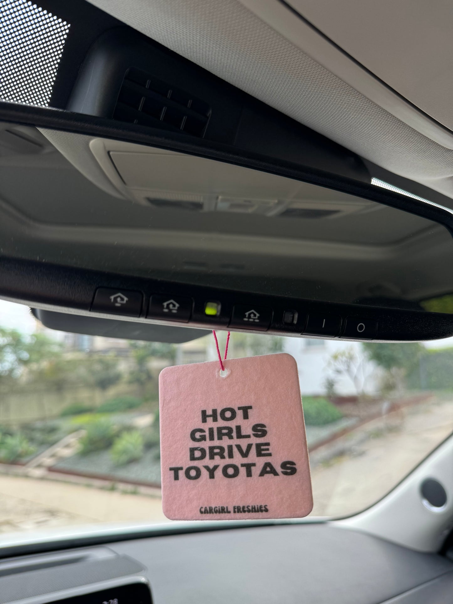 "Hot Girls Drive Toyotas" Car Freshie 3-Pack – Vanilla Rose