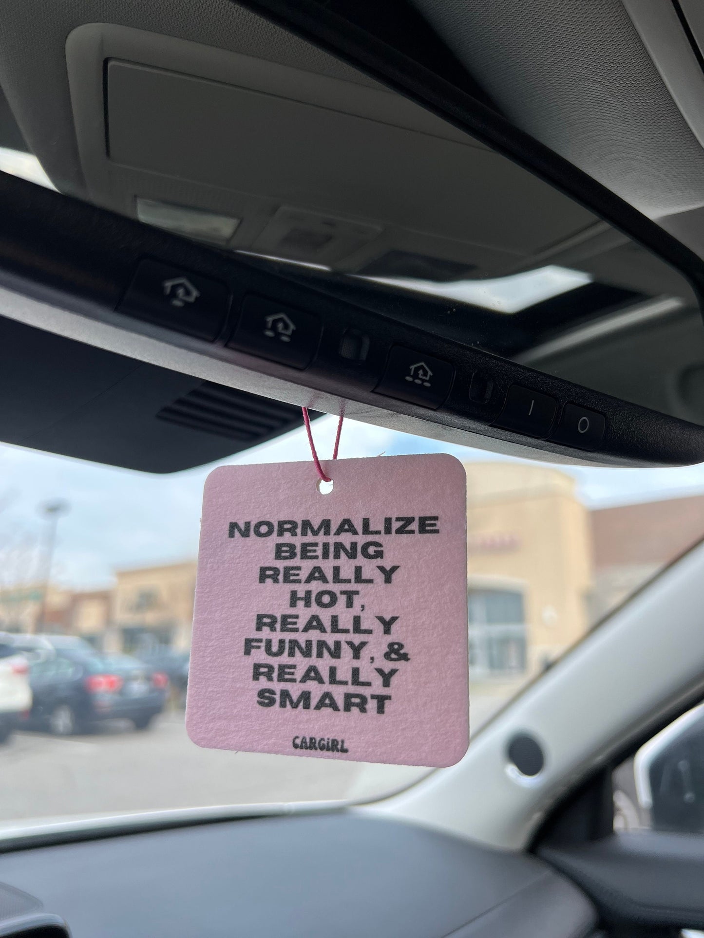 Vanilla-Rose Scented Car Freshener, Funny Quote Car Accessory