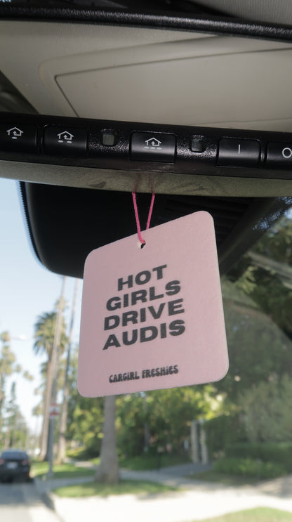 "Hot Girls Drive" Car Freshie 3-Pack – Vanilla Rose – Pick Your Car