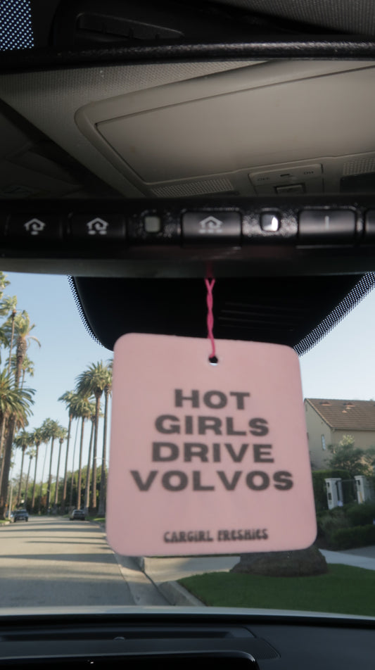 "Hot Girls Drive Volvos" Car Freshie 3-Pack – Vanilla Rose