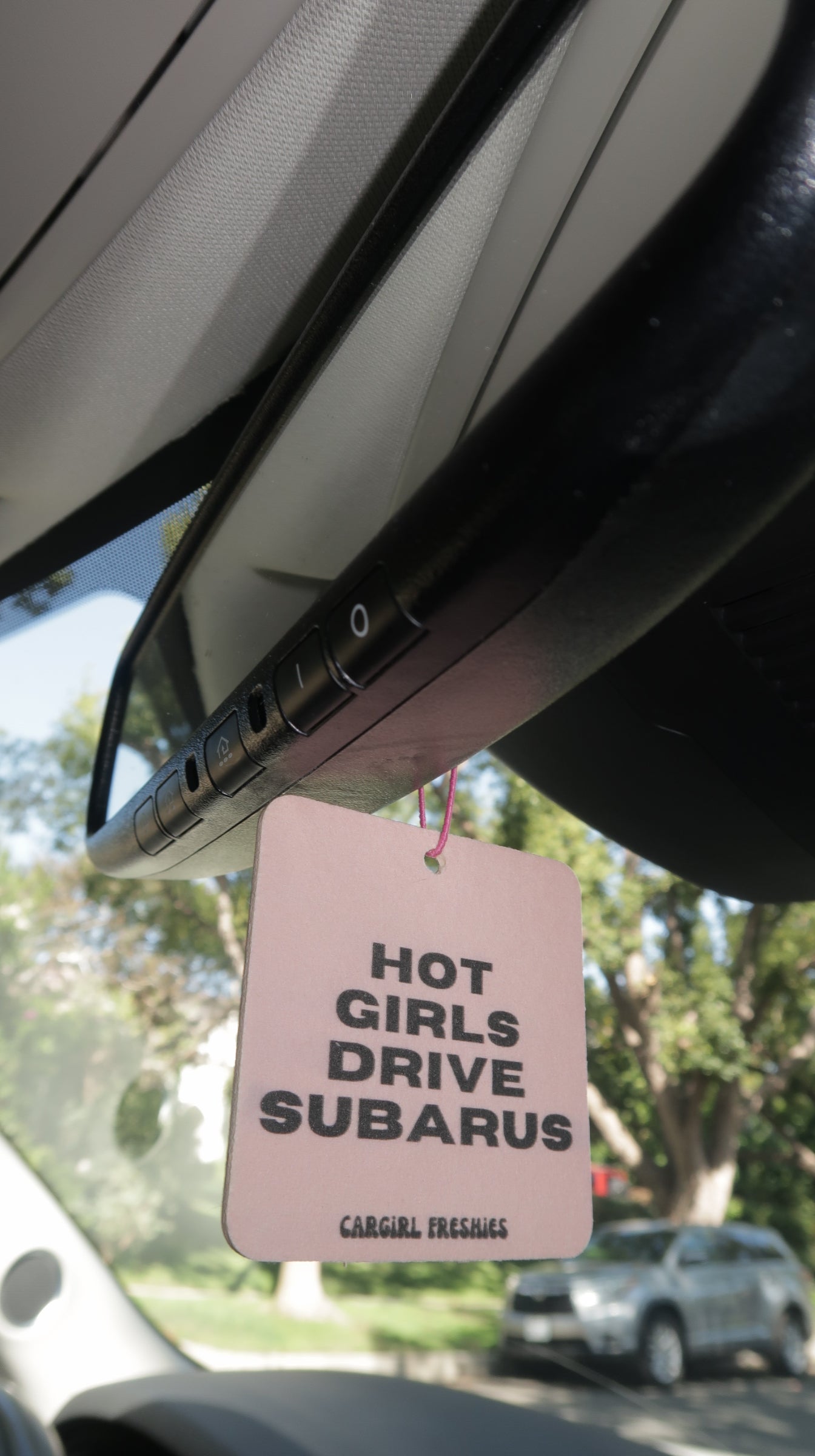 "Hot Girls Drive Subarus" Car Freshie – Vanilla Rose