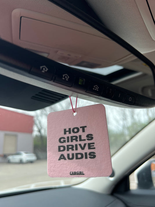Hot Girls Drive Audis Car Freshener 3-Pack | Vanilla Rose Scented