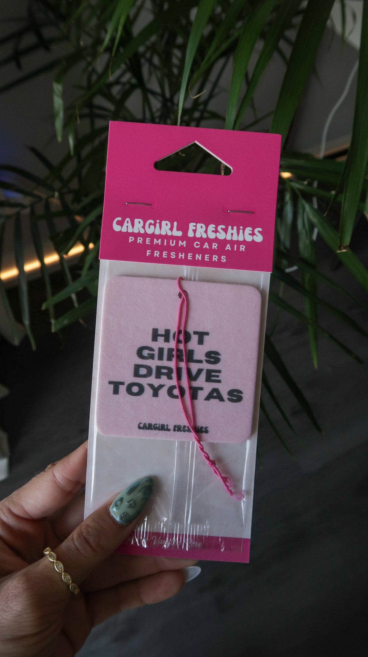 "Hot Girls Drive" Car Freshie 3-Pack – Vanilla Rose – Pick Your Car