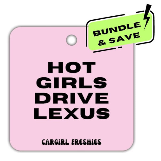 Hot Girls Drive Lexus Car Freshener 3-Pack | Vanilla Scented