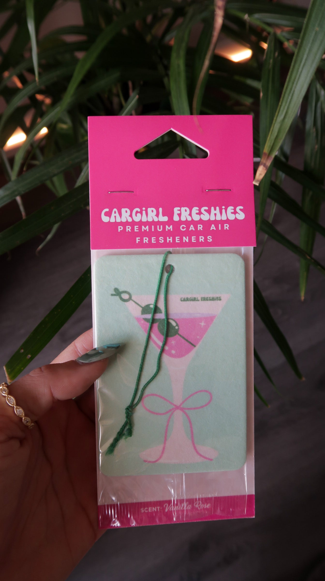 "Martini Girl" Car Freshie – Vanilla Rose