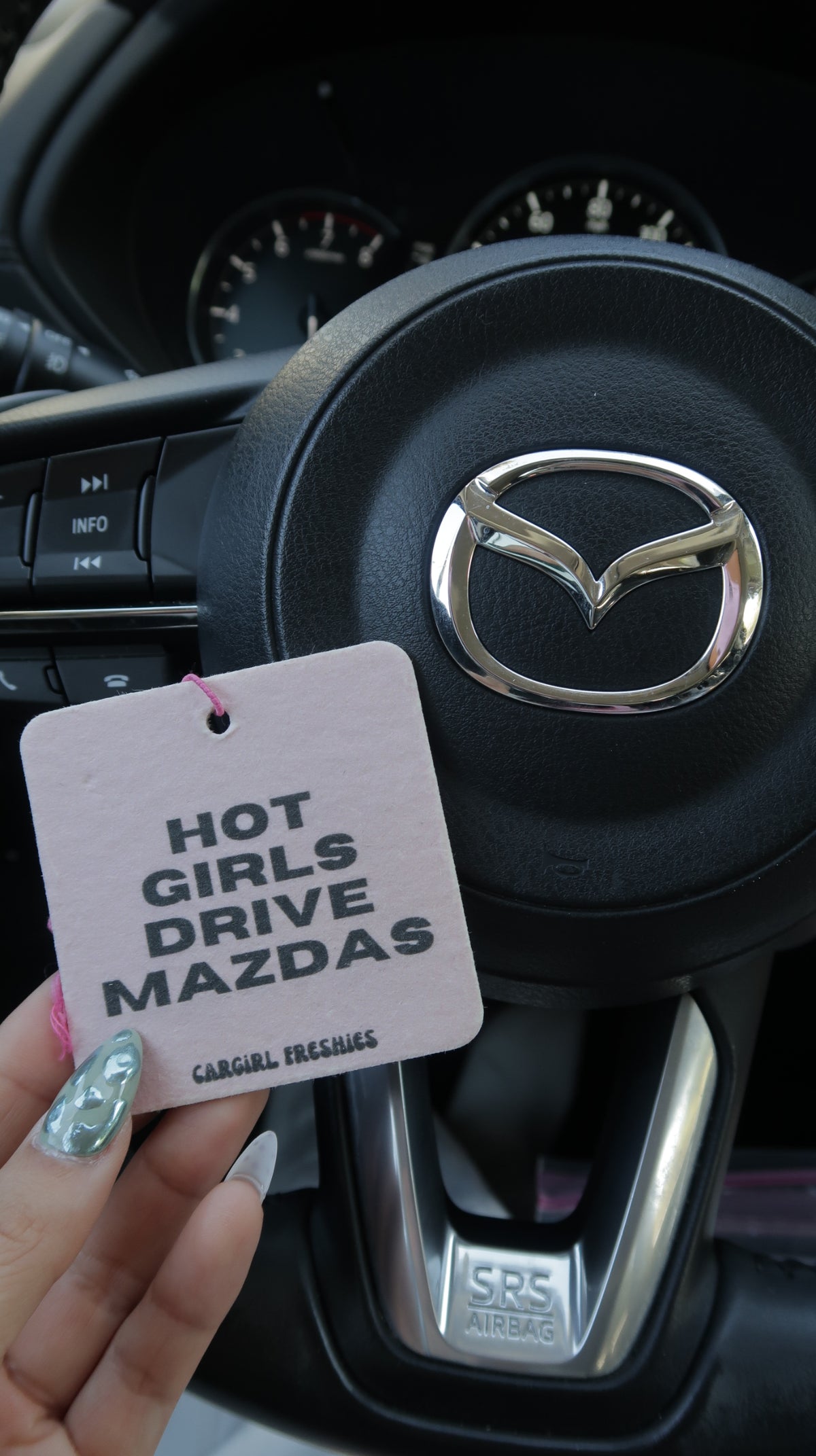 "Hot Girls Drive" Car Freshie 3-Pack – Vanilla Rose – Pick Your Car