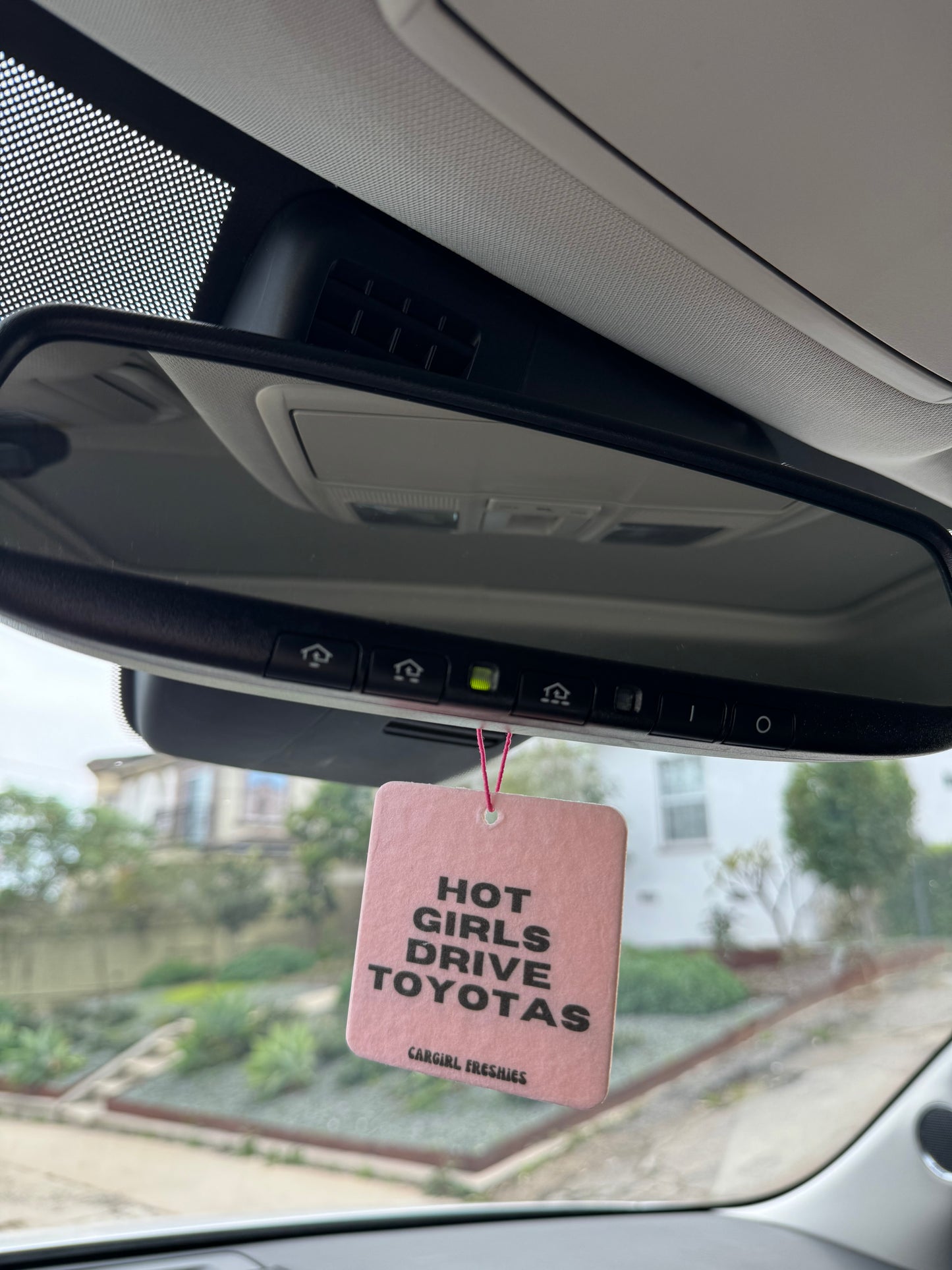 "Hot Girls Drive Toyotas" Car Freshie – Vanilla Rose