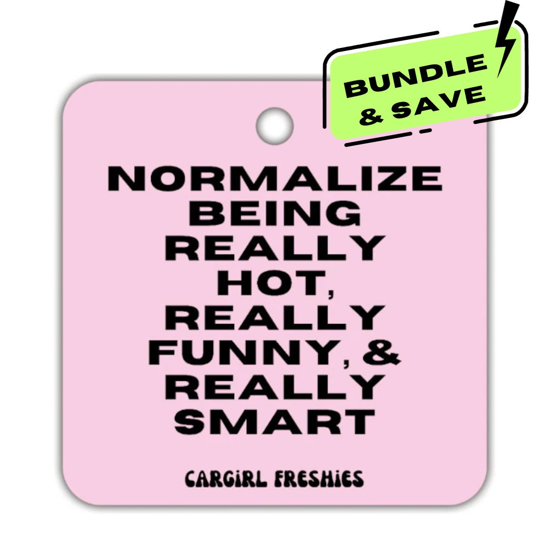 3-Pack Vanilla-Rose Scented Car Freshener Bundle, Funny Pink Accessories
