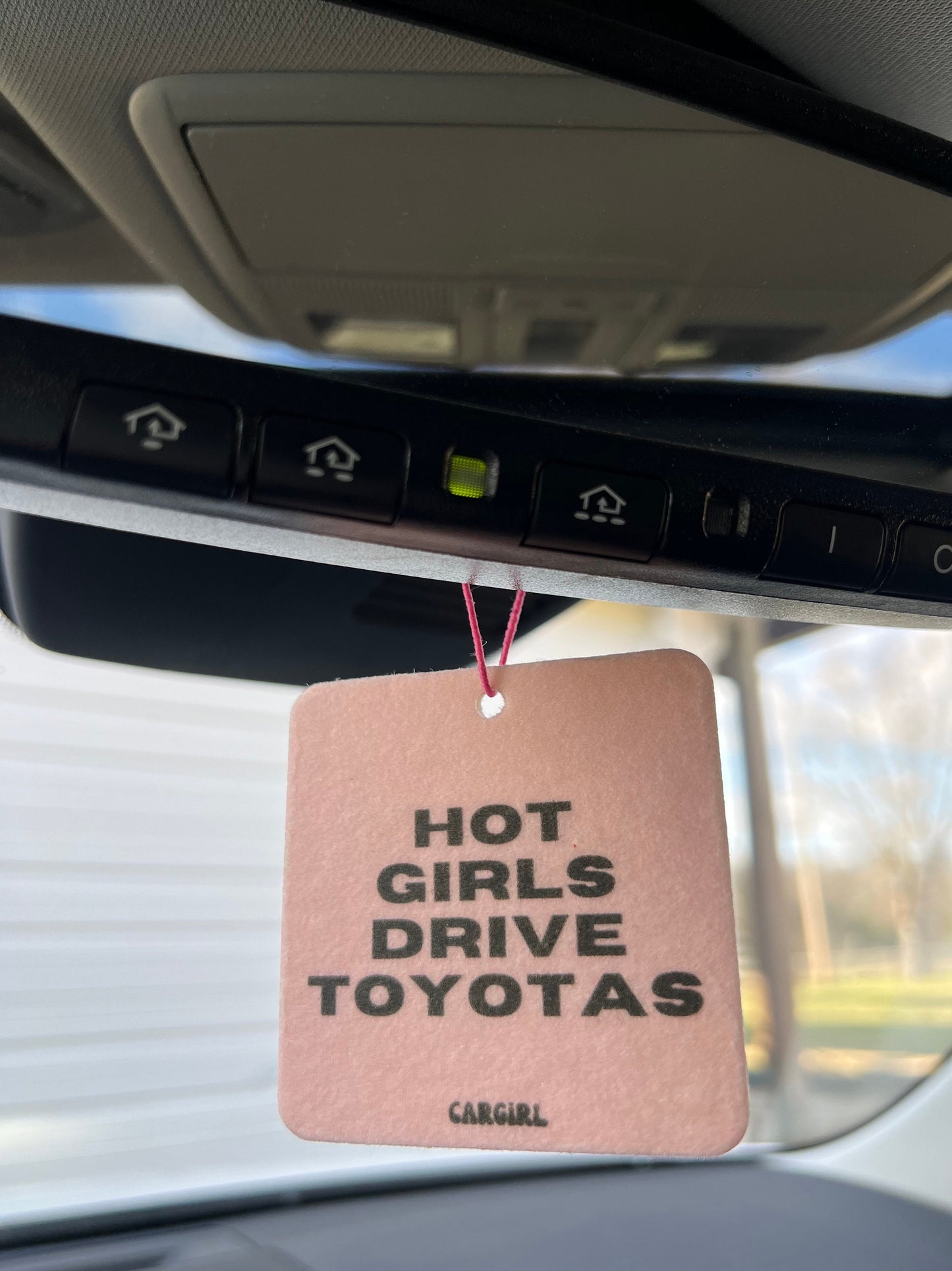 Hot Girls Drive Toyotas Car Freshener | Vanilla Rose Scent