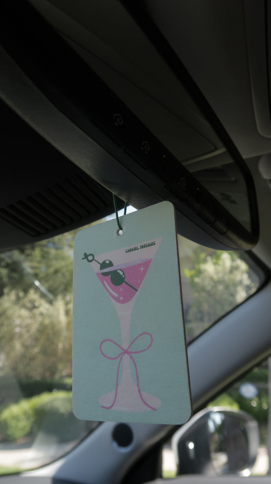 "Martini Girl" Car Freshie – Vanilla Rose