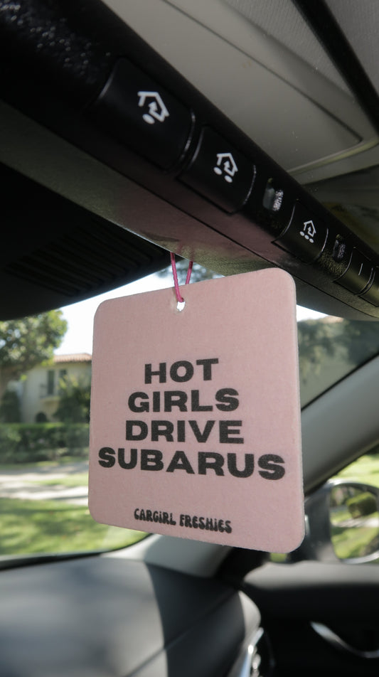 "Hot Girls Drive Subarus" Car Freshie 3-Pack – Vanilla Rose