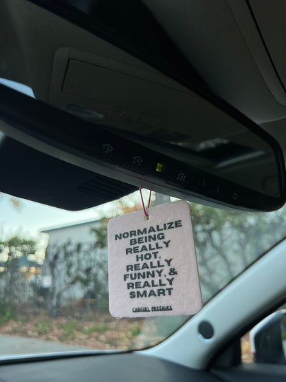 3-Pack Vanilla-Rose Scented Car Freshener Bundle, Funny Pink Accessories