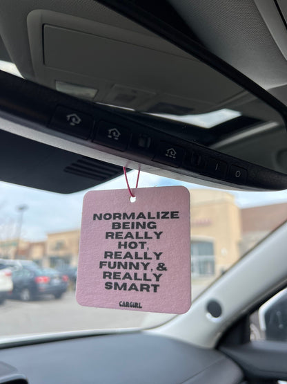 3-Pack Vanilla-Rose Scented Car Freshener Bundle, Funny Pink Accessories