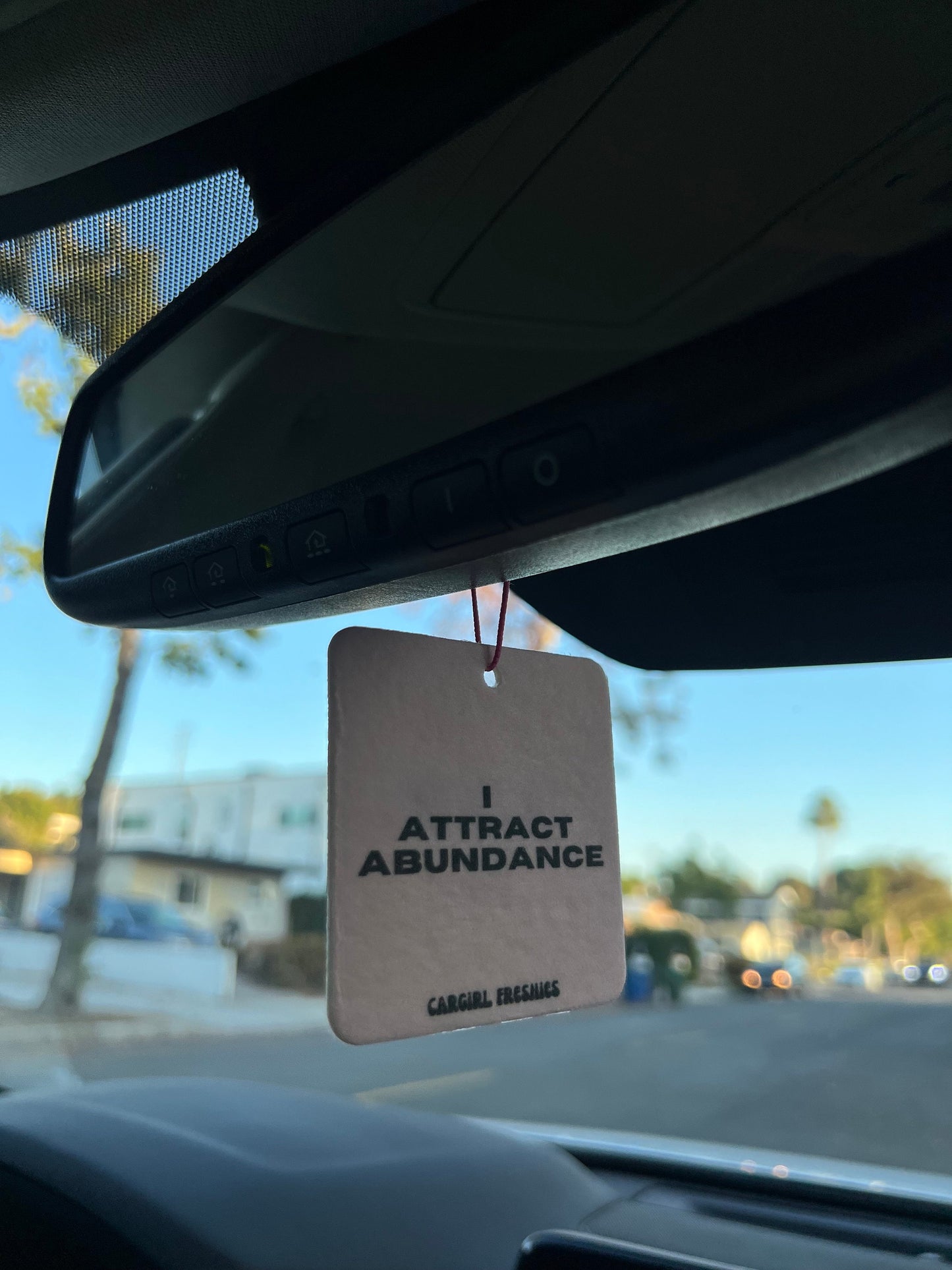 Pink 333 Angel Numbers Car Freshener | Vanilla Rose Scent