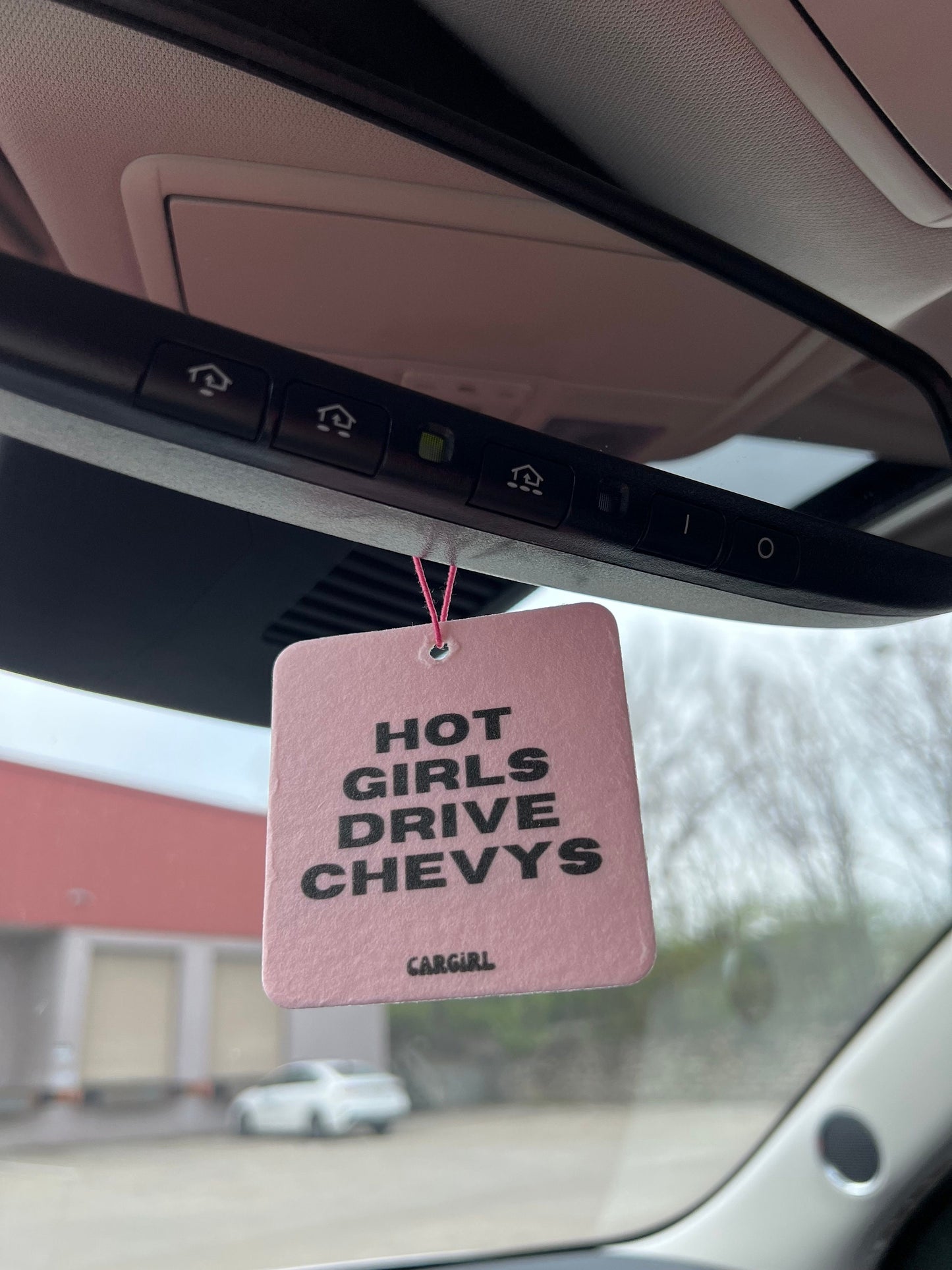 Pink "Hot Girls Drive Chevys" Vanilla Car Freshener | 3-Pack Bundle