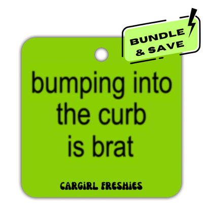 "Bumping Into the Curb is Brat" 3-Pack – Vanilla Rose